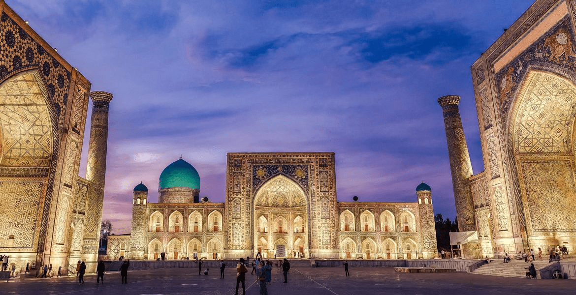 Registan Square in Samarkand, Uzbekistan