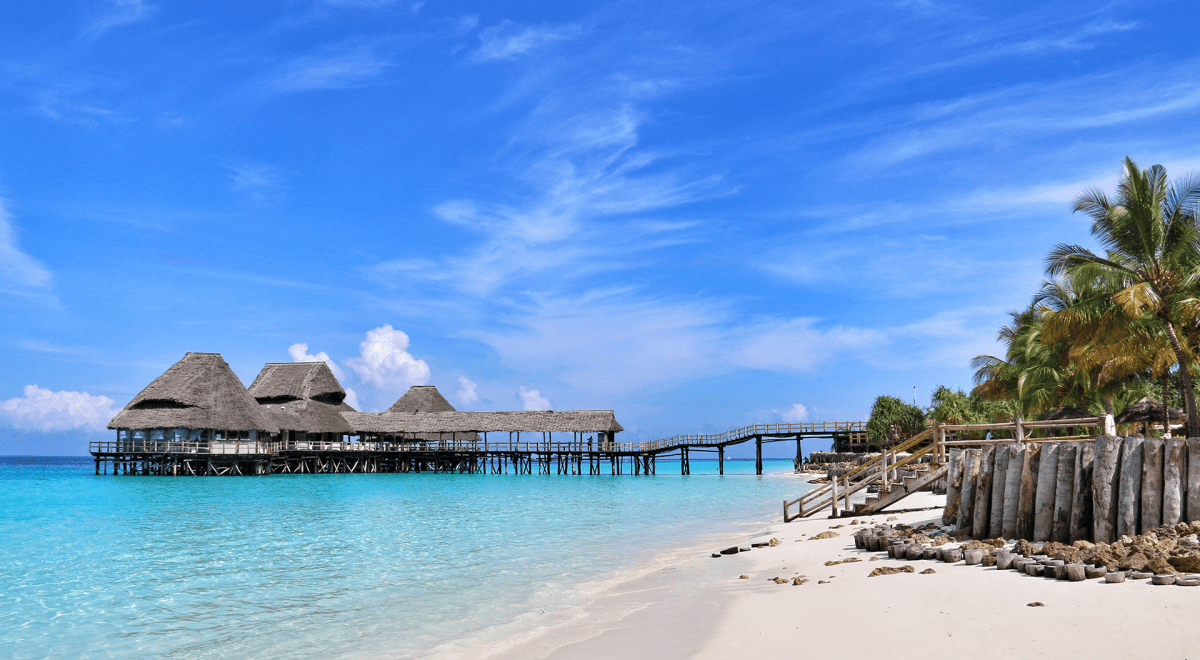 Zanzibar tropical beach